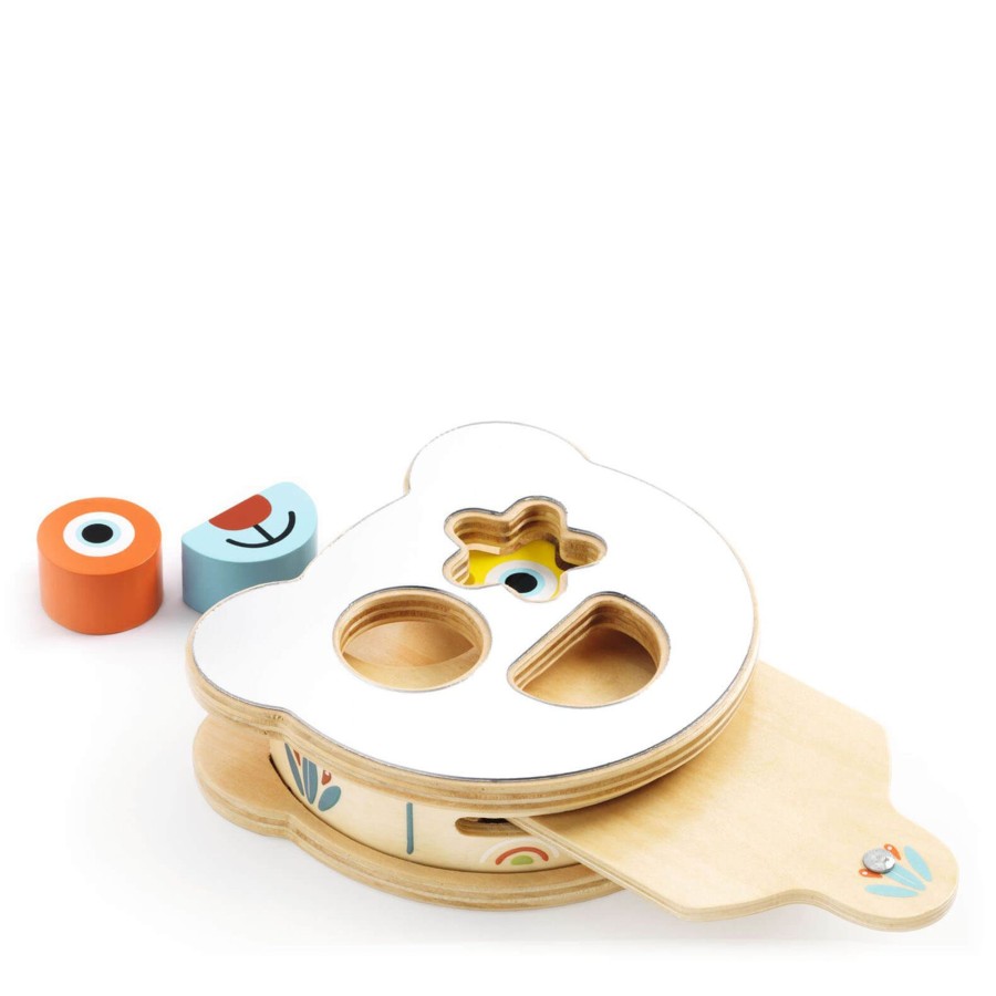 Toys Djeco Shape Sorters, Bead Frames | Wooden Bear Shape Box