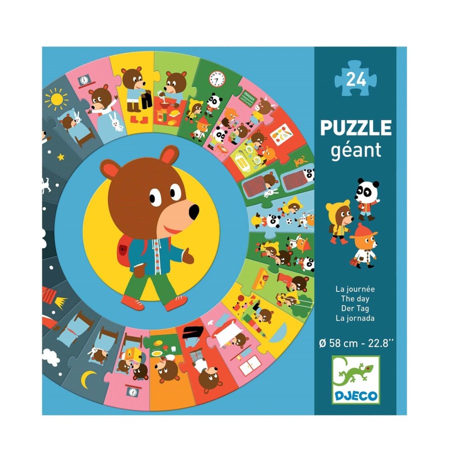 Toys Djeco Games, Puzzles, Jigsaws | The Day Giant Circle Puzzle