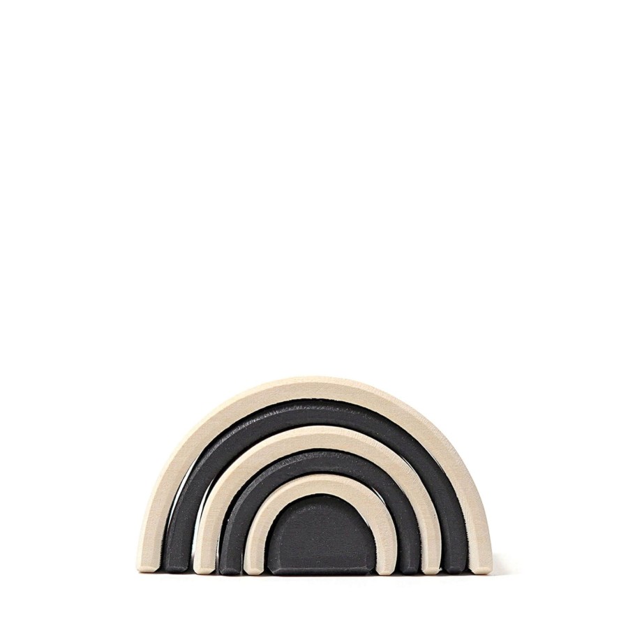 Home Grimm’s Decorative Objects | Small Wooden Rainbow - Monochrome