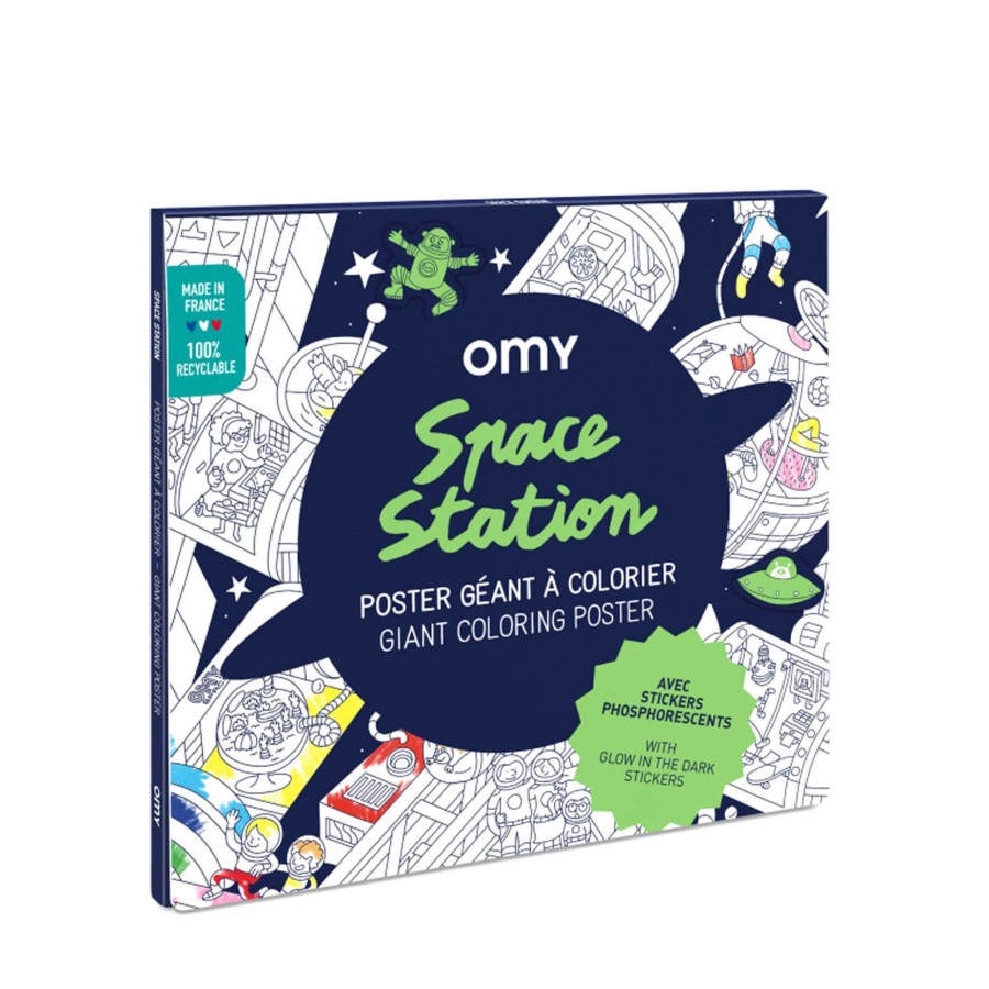 Toys OMY Arts & Crafts | Colouring Poster - Space Station