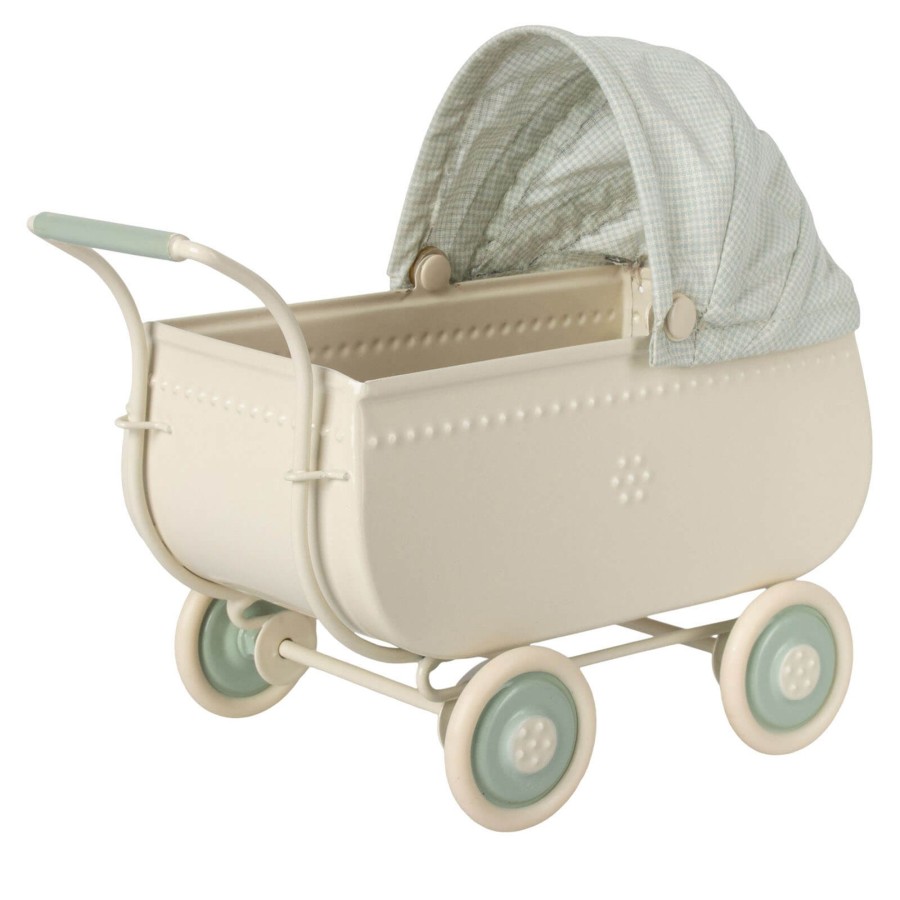 Toys Maileg Walkers, Prams | Pram Micro - Blue