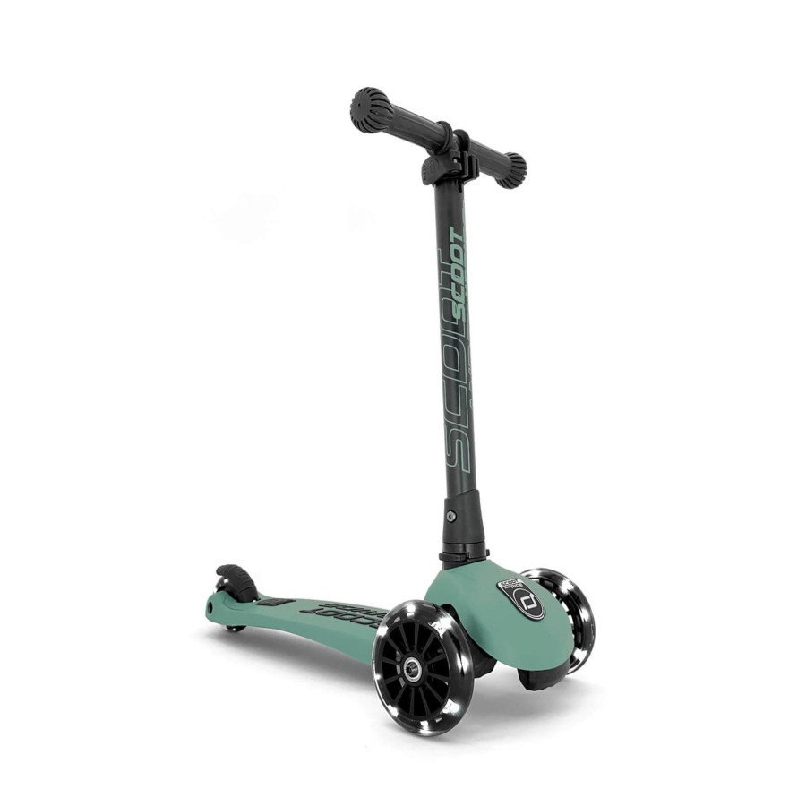 Toys Scoot and Ride Bikes, Trikes, Scooters | Highwaykick 3 Led Scooter - Forest