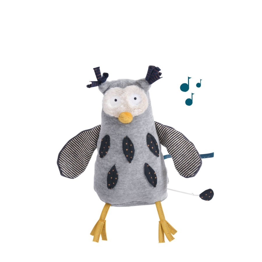 Toys Moulin Roty Soft Toys, Comforters | Musical Mister Owl Soft Toy