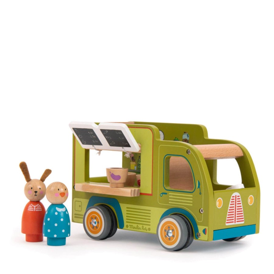 Toys Moulin Roty Trains, Cars, Planes | Wooden Food Truck