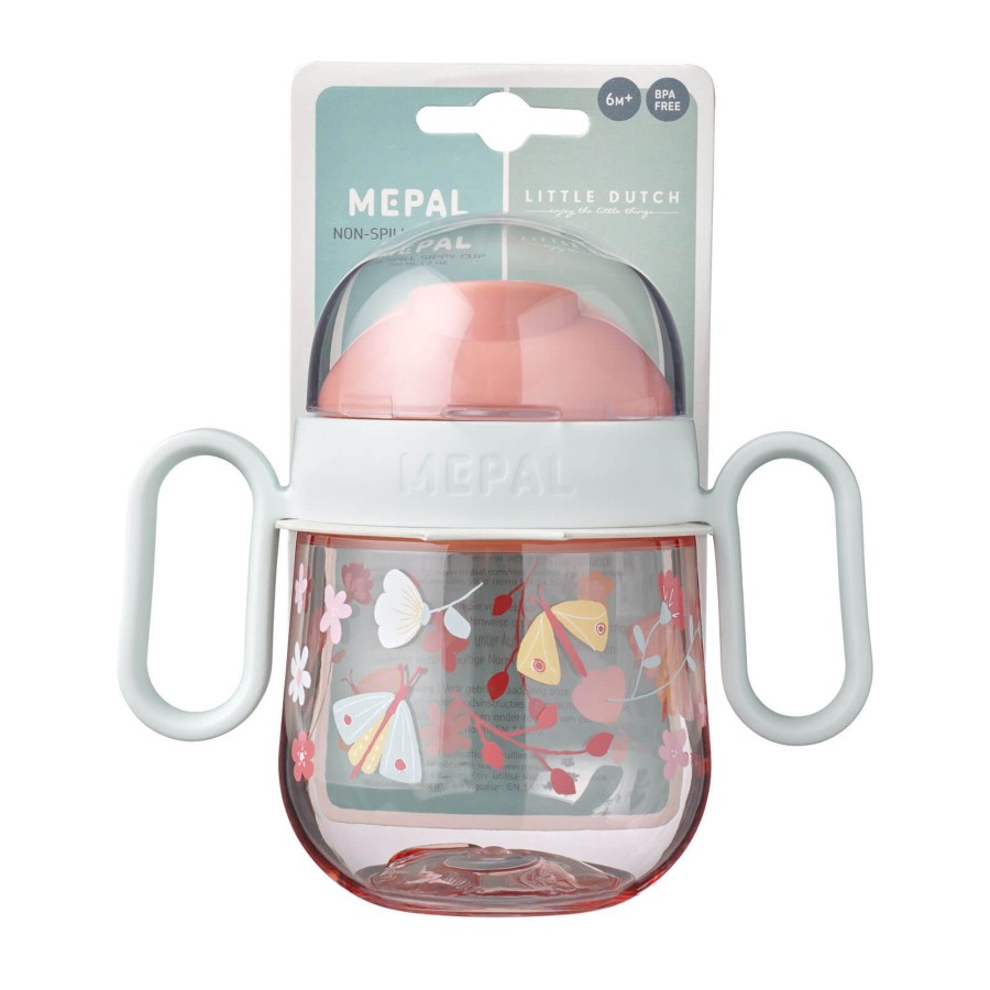 Toys Little Dutch Kitchens, Foods | Non-Spill Sippy Cup 200 Ml - Flowers And Butterflies