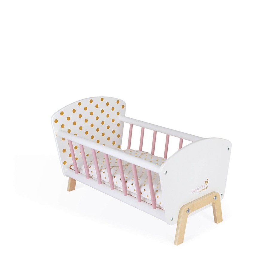 Toys Janod Wooden Toys | Candy Chic Doll'S Bed