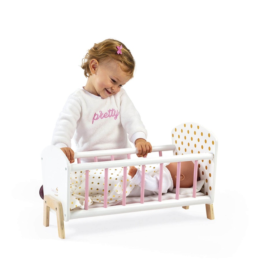 Toys Janod Wooden Toys | Candy Chic Doll'S Bed