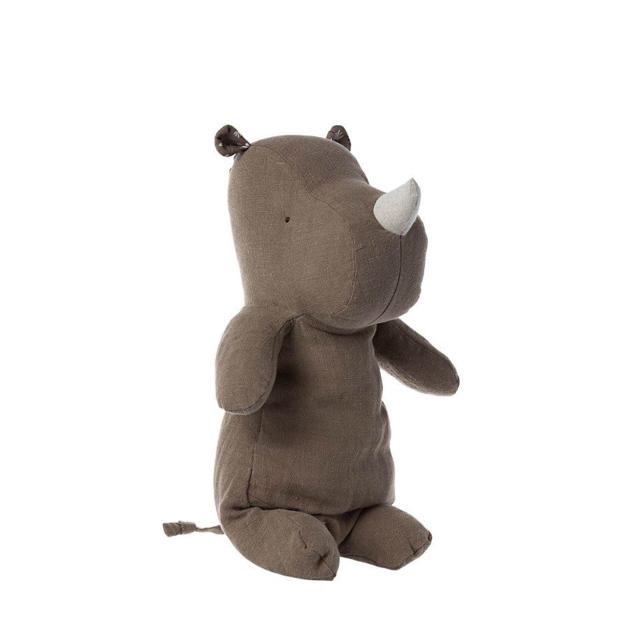 Toys Maileg Soft Toys, Comforters | Safari Friends Medium Rhino - Light Brown