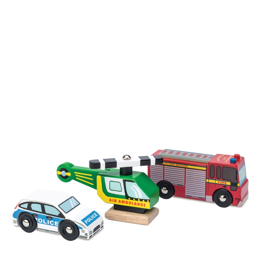 Toys Le Toy Van Wooden Toys | Emergency Vehicle Set