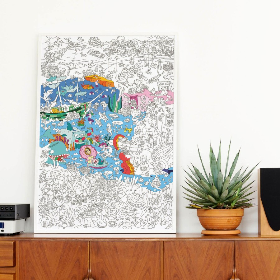 Toys OMY Arts & Crafts | Colouring Poster - Ocean