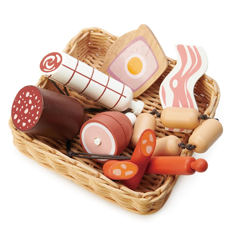 Toys Tender Leaf Wooden Toys | Charcuterie And Basket Set