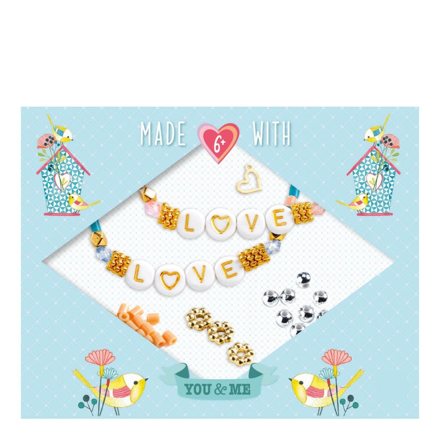 Toys Djeco Arts & Crafts | Make It Yourself Jewellery Craft Set - Love Letters