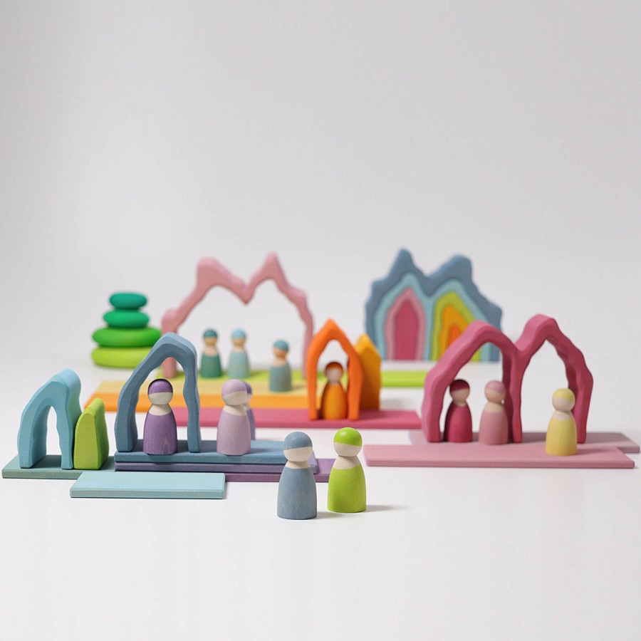 Toys Grimm’s Stacking Toys | Wooden Stacking Coral Reef