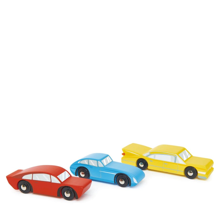 Toys Tender Leaf Wooden Toys | Retro Cars Set