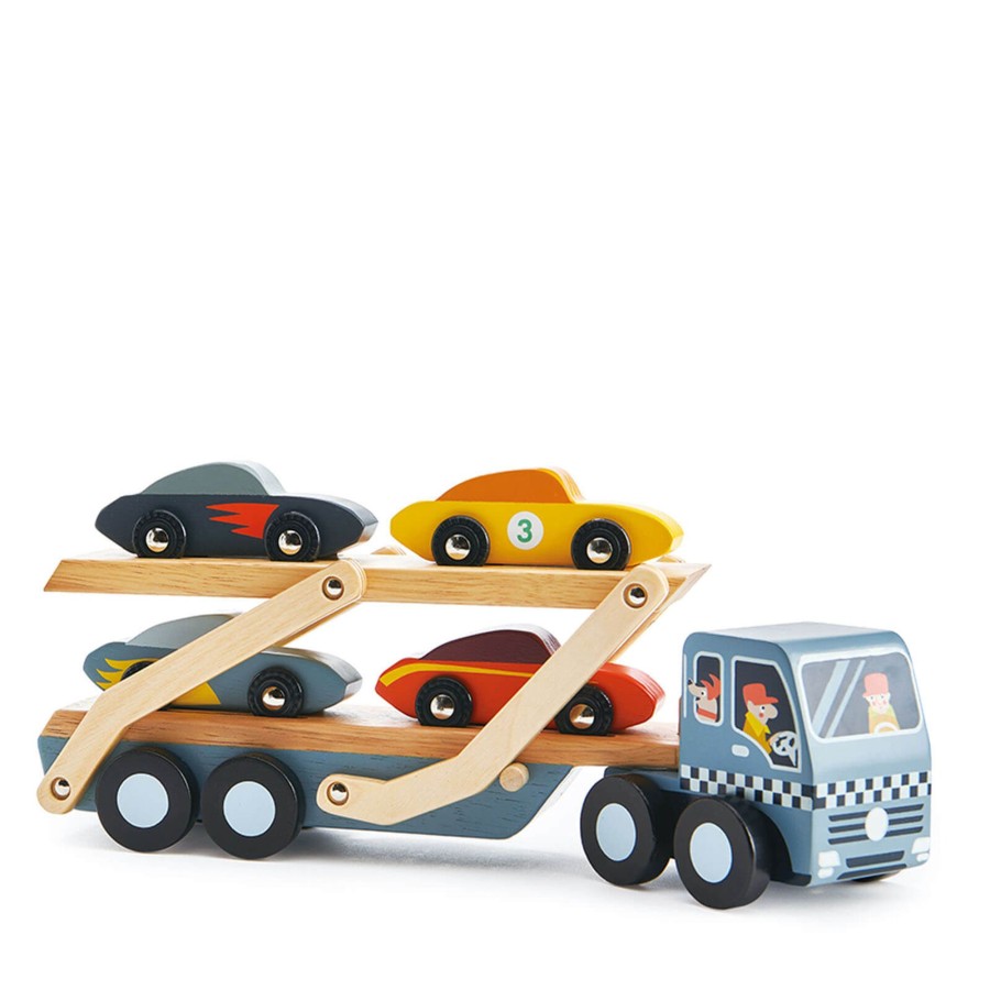 Toys Tender Leaf Wooden Toys | Wooden Car Transporter