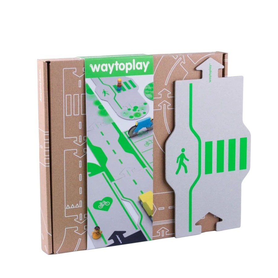 Toys Waytoplay Trains, Cars, Planes | Downtown - Cardboard Road Set