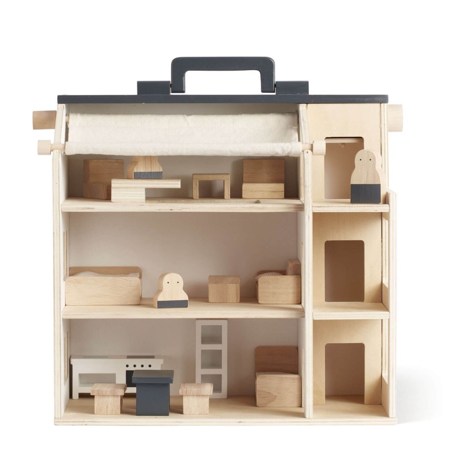 Toys Kids Concept Dolls, Dolls Houses | Aiden Studio House With Furniture