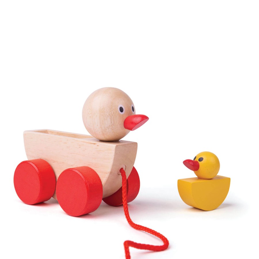 Toys Big Jigs Push & Pull Along Toys | Duck And Duckling Pull Along