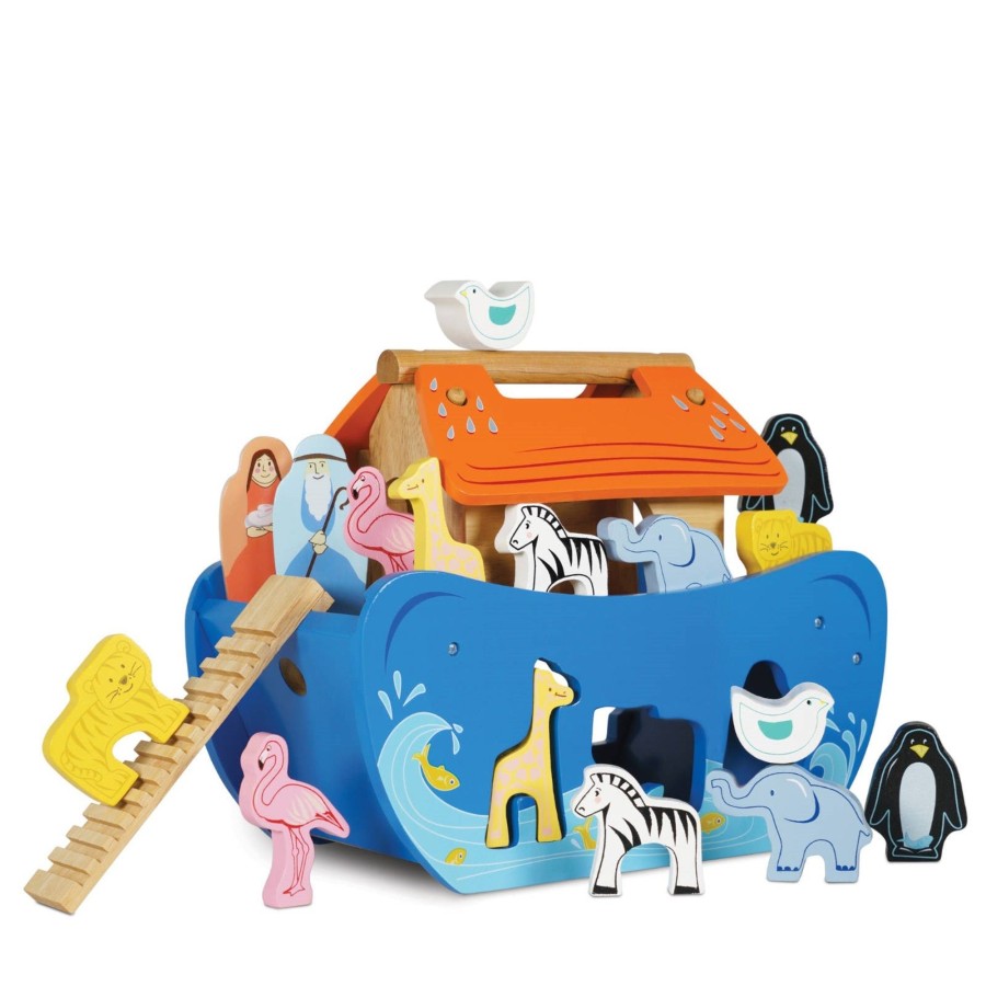 Toys Le Toy Van Shape Sorters, Bead Frames | Noahs Shapesorter Ark