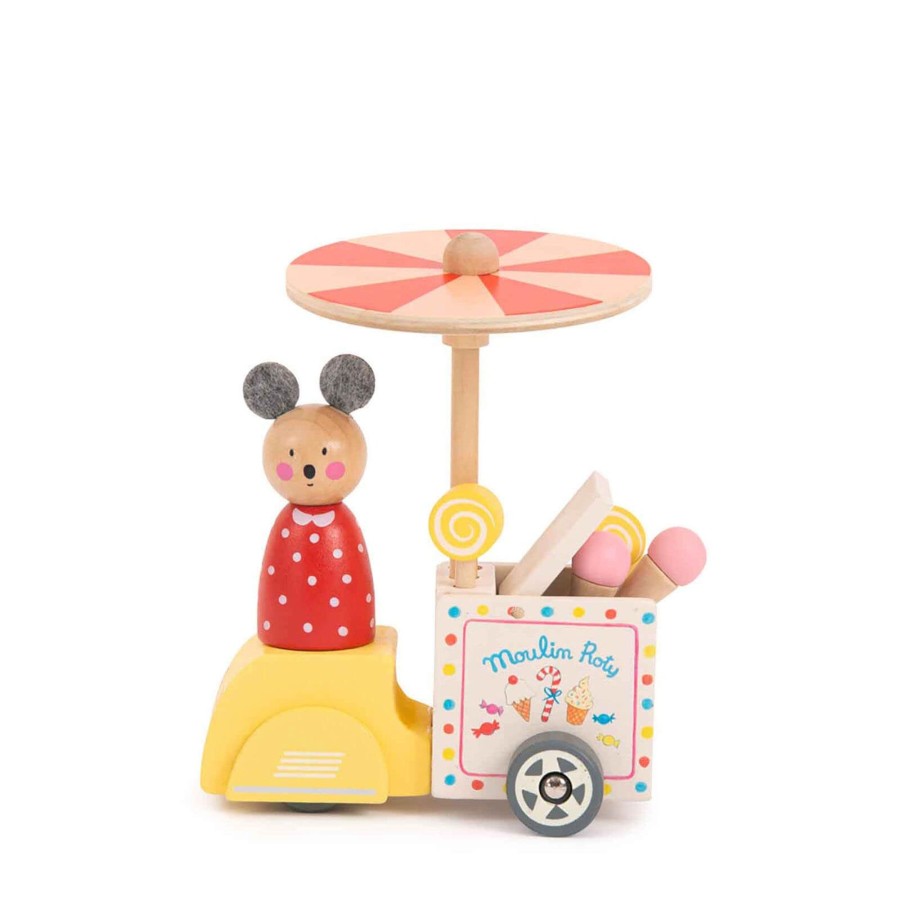 Toys Moulin Roty Trains, Cars, Planes | Ice Cream Delivery Tricycle