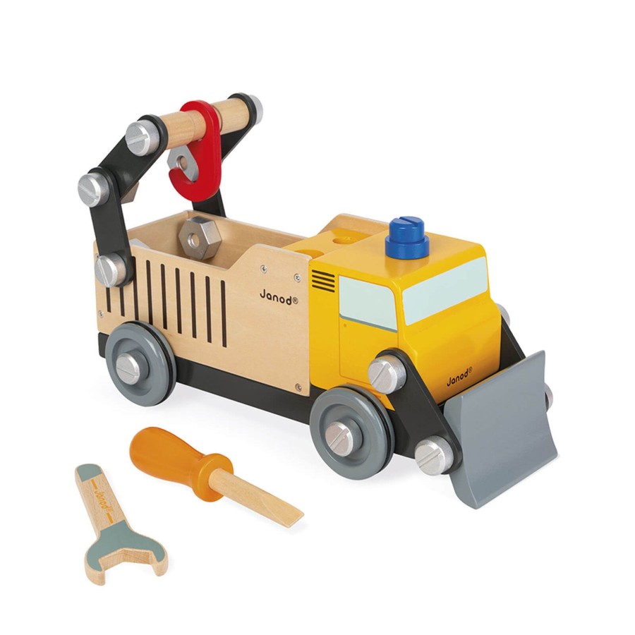 Toys Janod Tool Sets, Workbenches | Brico'Kids Diy Construction Truck