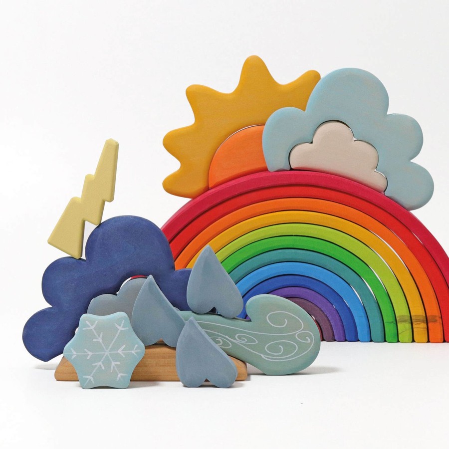 Toys Grimm’s Stacking Toys | Weather Building Blocks