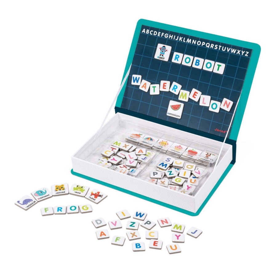 Toys Janod Games, Puzzles, Jigsaws | English Alphabet Magneti'Book