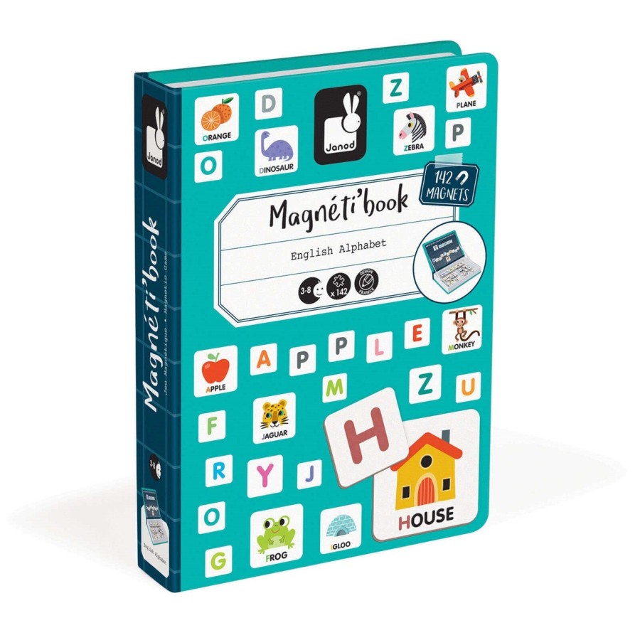 Toys Janod Games, Puzzles, Jigsaws | English Alphabet Magneti'Book