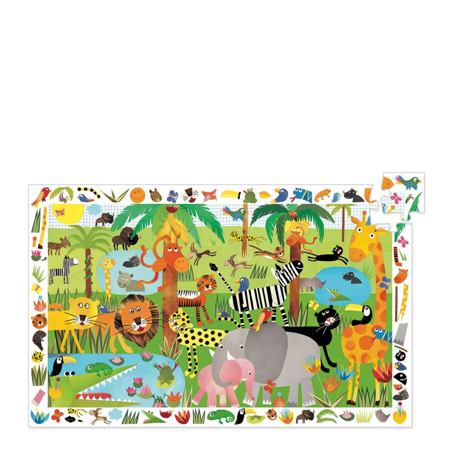 Toys Djeco Games, Puzzles, Jigsaws | 35 Piece Puzzle - Jungle