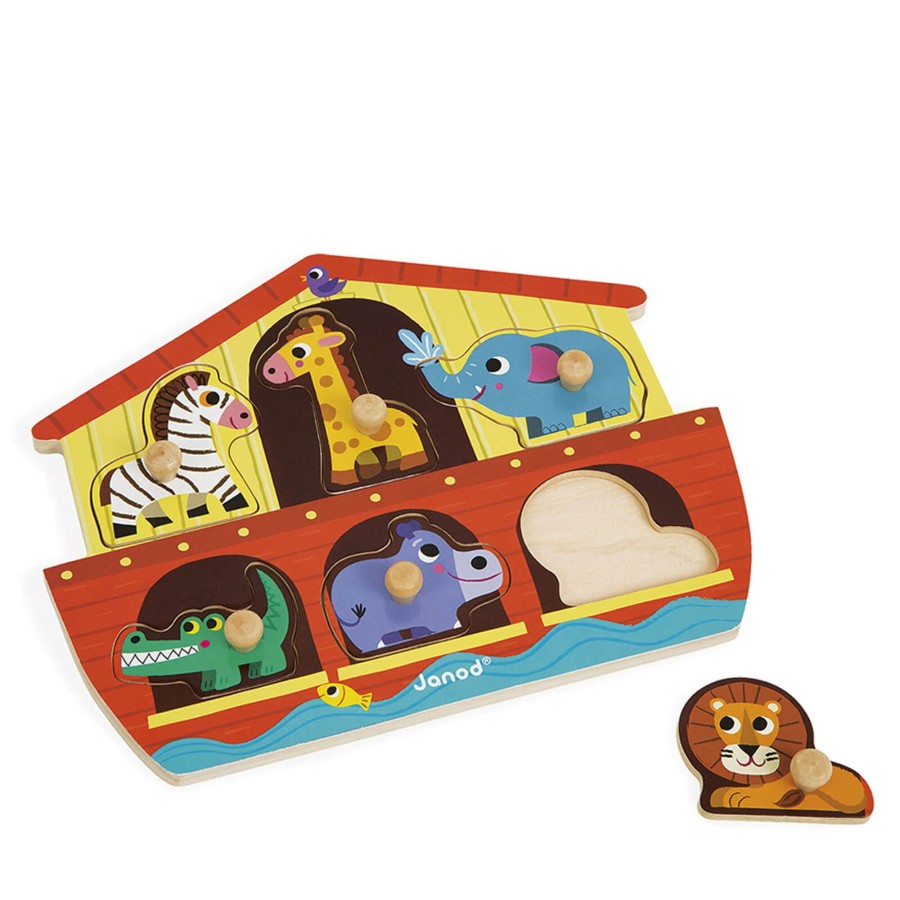 Toys Janod Games, Puzzles, Jigsaws | Noah'S Ark Puzzle