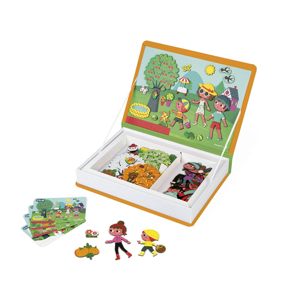 Toys Janod Games, Puzzles, Jigsaws | 4 Seasons Magnetic Book