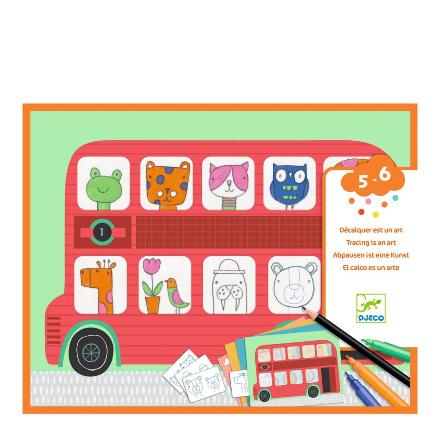 Toys Djeco Arts & Crafts | Tracing Is An Art Colouring Set