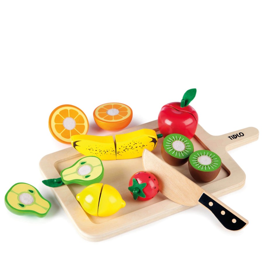 Toys Tidlo Kitchens, Foods | Wooden Cutting Fruits Set