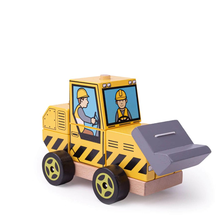 Toys Big Jigs Stacking Toys | Stacking Bulldozer