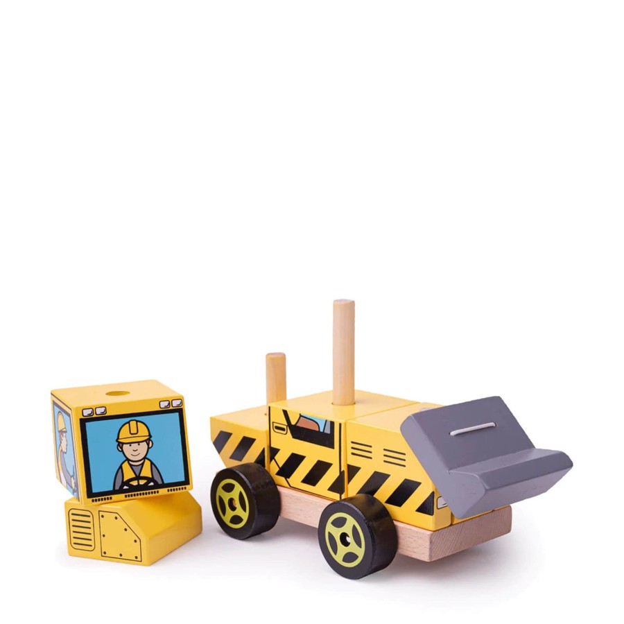 Toys Big Jigs Stacking Toys | Stacking Bulldozer