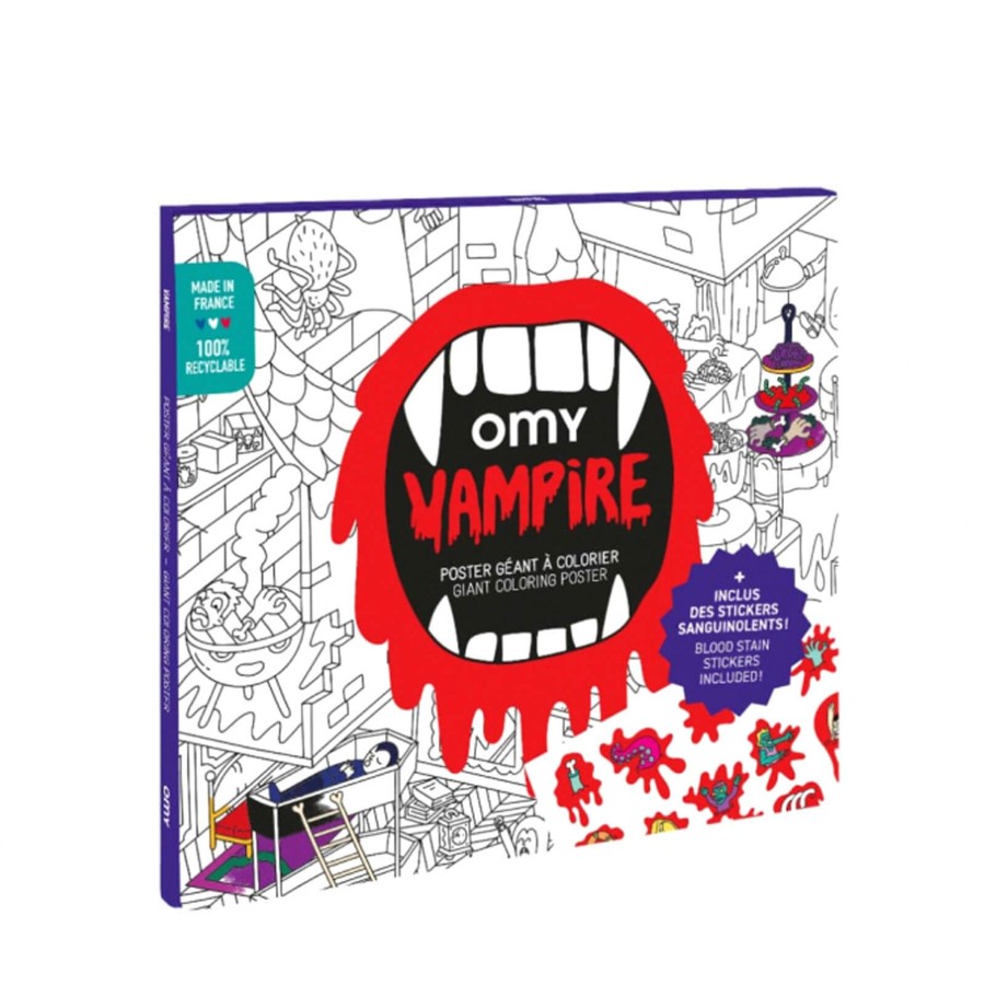 Toys OMY Arts & Crafts | Poster With Stickers - Vampire