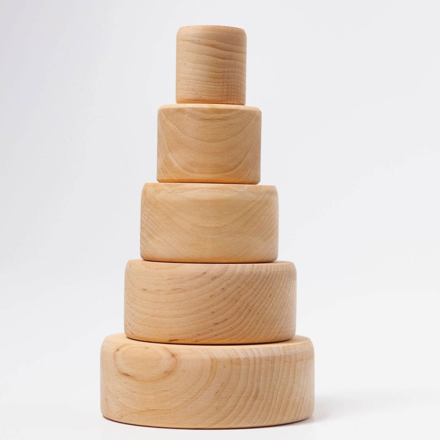 Toys Grimm’s Stacking Toys | 5 Stacking Bowls - Natural