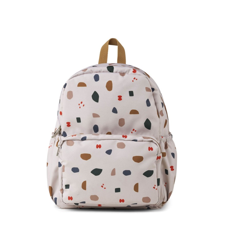 Home Liewood Lunch Bags, Backpacks | James School Backpack Geometric Foggy Mix