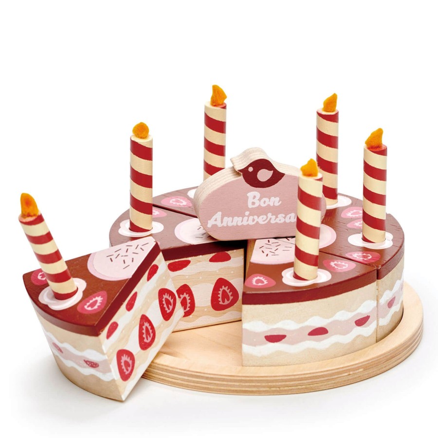 Toys Tender Leaf Wooden Toys | Chocolate Birthday Cake