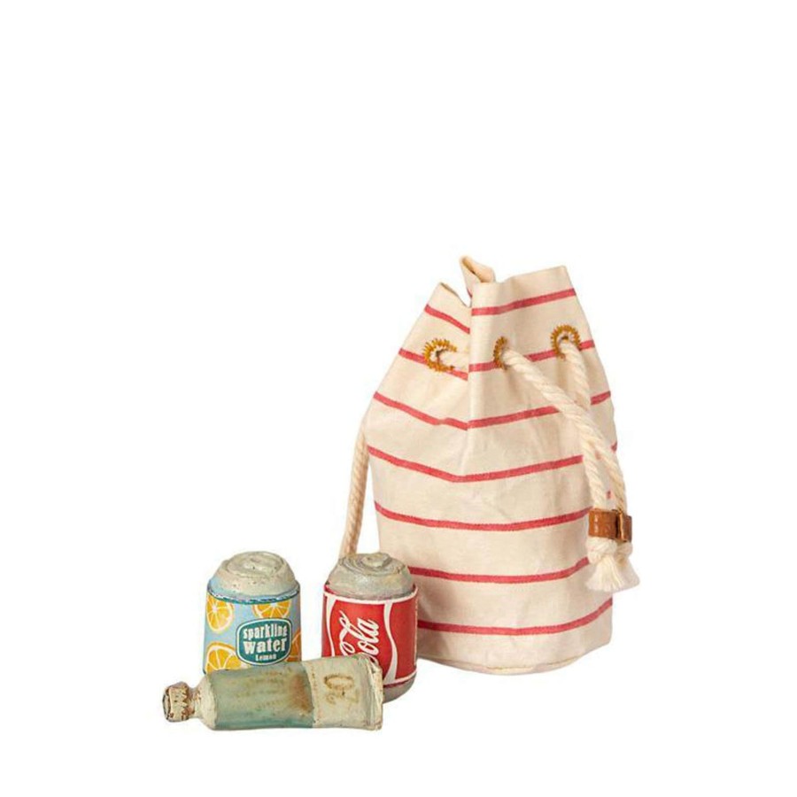 Toys Maileg Dolls, Dolls Houses | Beach Bag With Mini Essentials