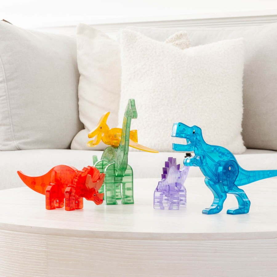 Toys Magna-Tiles Stacking Toys | Dinos 5 Piece Set