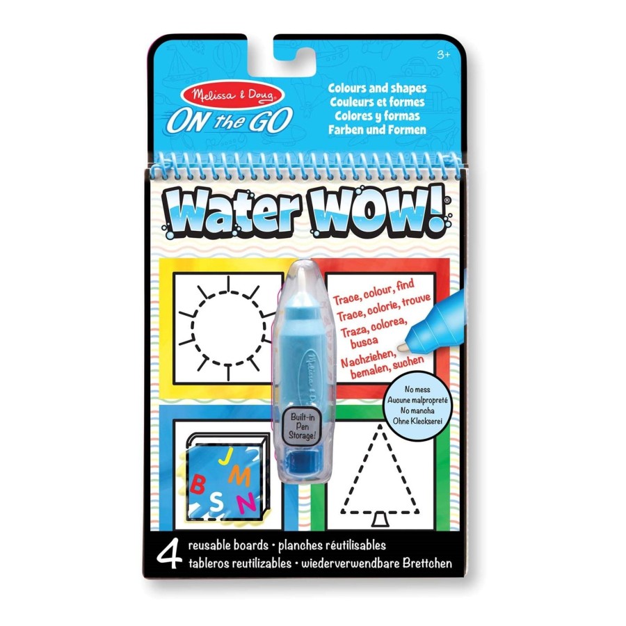 Toys Melissa and Doug Arts & Crafts | Colours And Shapes Water Reveal Pad