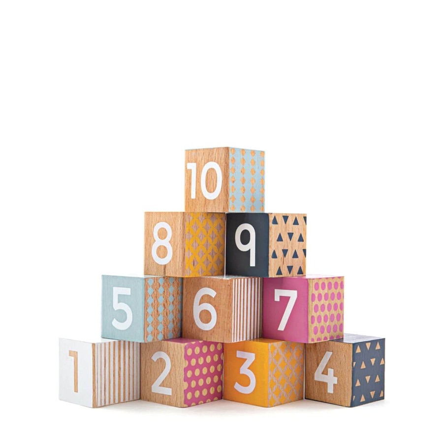 Toys Big Jigs Stacking Toys | Wooden Number Blocks