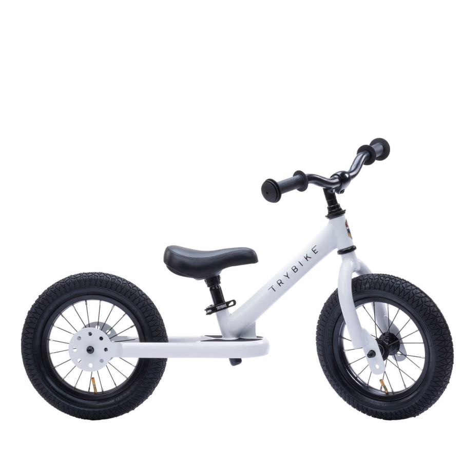 Toys Trybike Bikes, Trikes, Scooters | White 2 In 1 Balance Bike / Trike