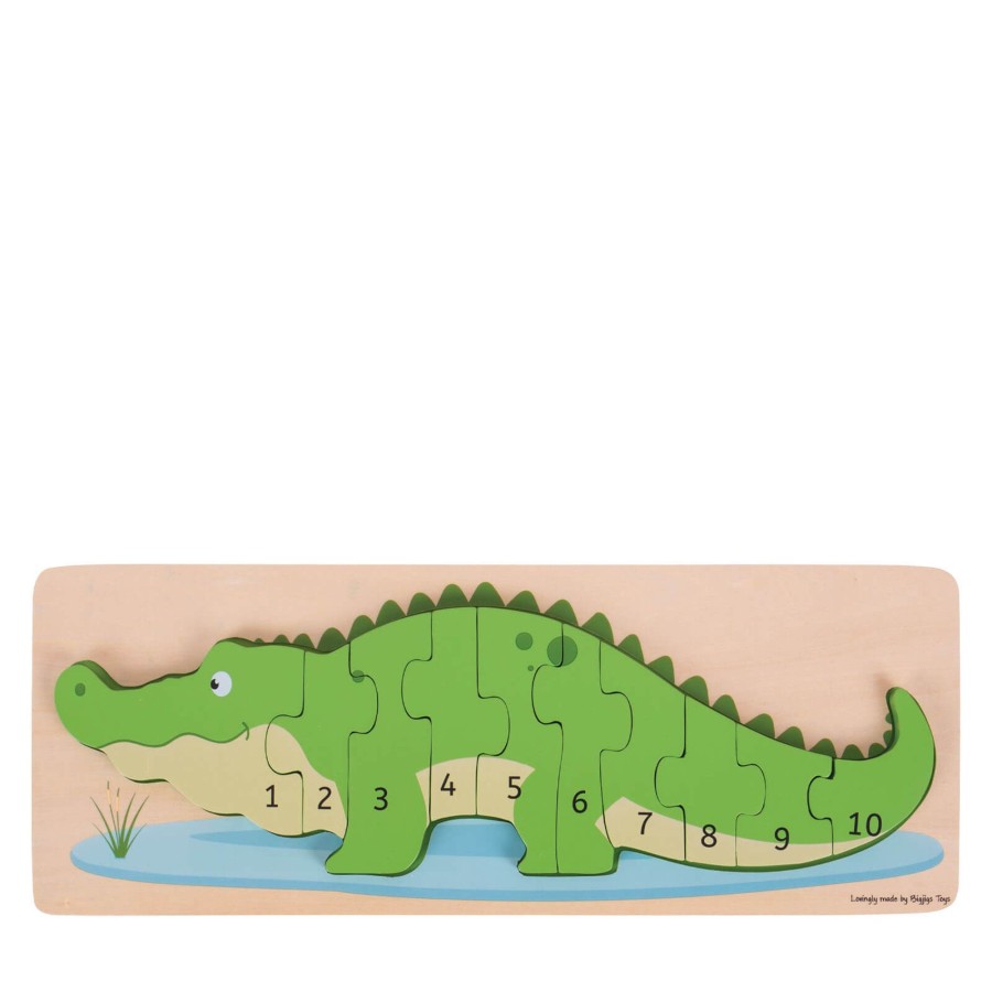 Toys Big Jigs Games, Puzzles, Jigsaws | Crocodile Number Puzzle