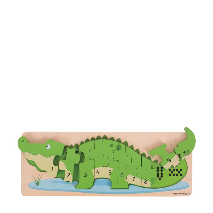 Toys Big Jigs Games, Puzzles, Jigsaws | Crocodile Number Puzzle