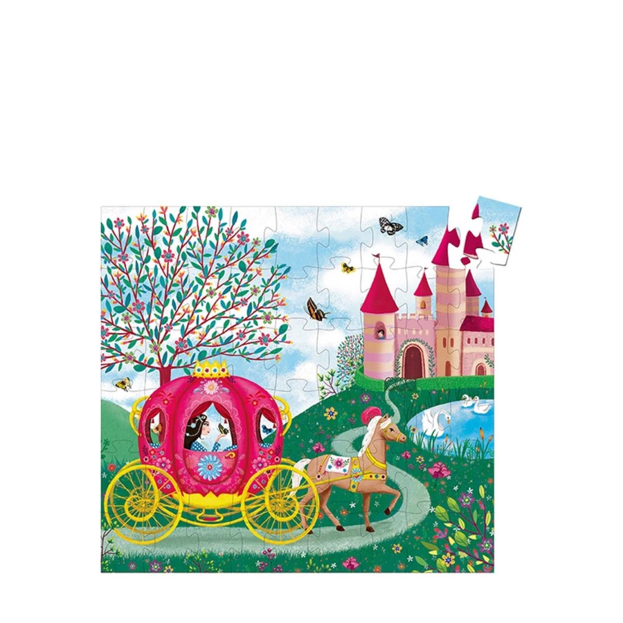 Toys Djeco Games, Puzzles, Jigsaws | Elises Carriage Silhouette Puzzle