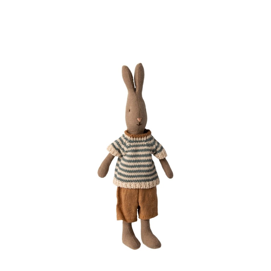 Toys Maileg Soft Toys, Comforters | Brown Rabbit Size 1 - Shirt And Shorts