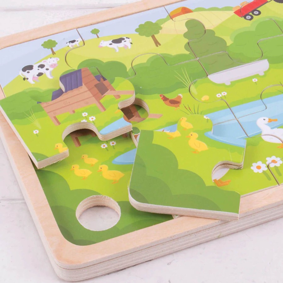 Toys Big Jigs Games, Puzzles, Jigsaws | On The Farm Puzzle