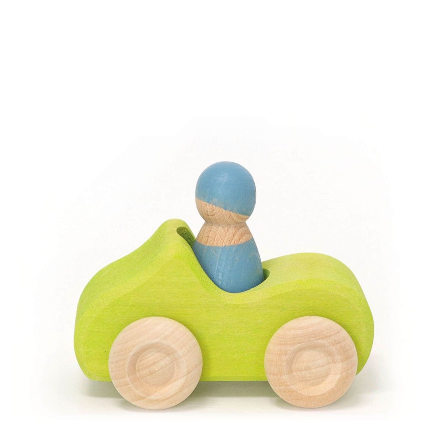 Toys Grimm’s Trains, Cars, Planes | Small Wooden Convertible Car - Green